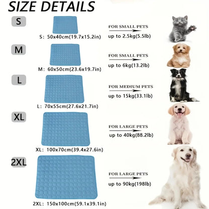 Dog Cooling Mat – Cool Bed Summer Heat Relief