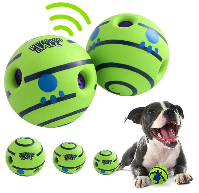 Interactive Giggle Ball for Dogs – Rolls, Wobbles & Makes Fun Sounds