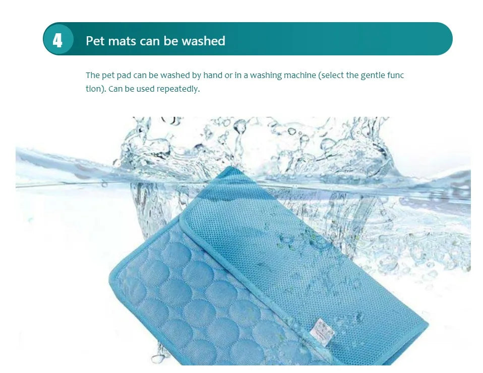 Dog Cooling Mat – Cool Bed Summer Heat Relief