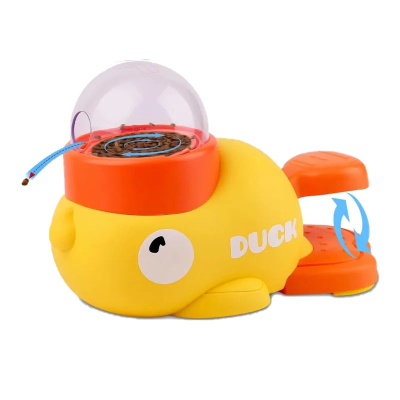 Fun Interactive Duck Treat Dispenser – Slow Feeder Training Toy for Dogs