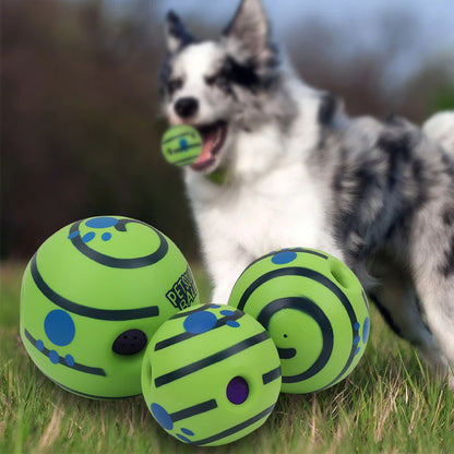 Interactive Giggle Ball for Dogs – Rolls, Wobbles & Makes Fun Sounds