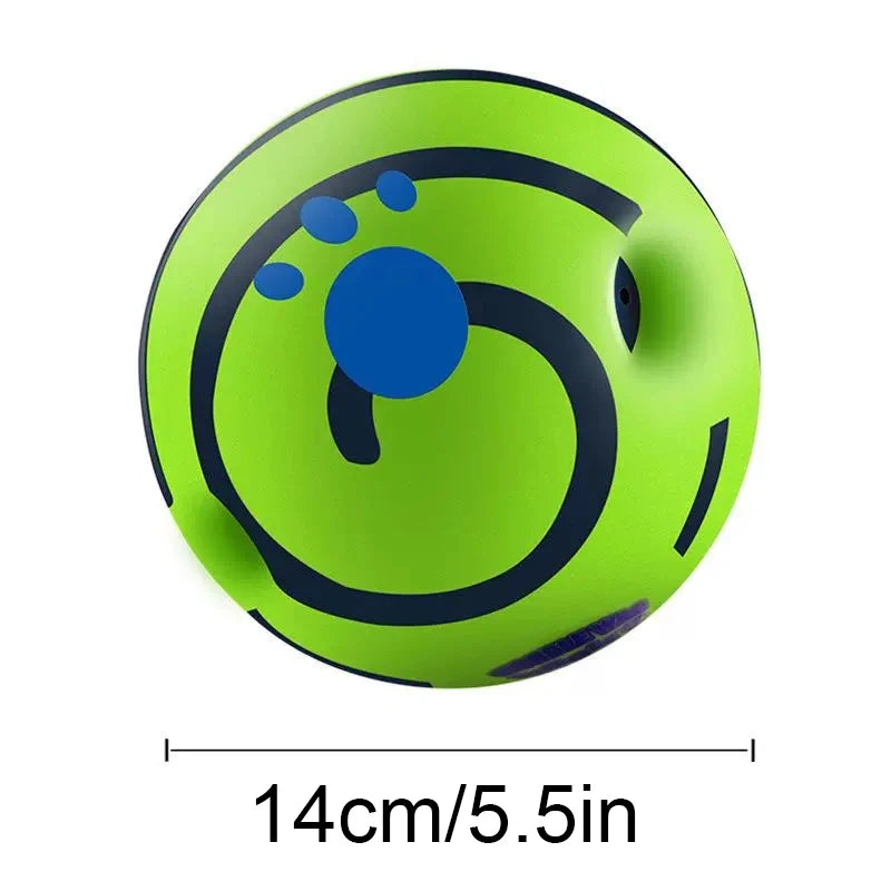 Interactive Giggle Ball for Dogs – Rolls, Wobbles & Makes Fun Sounds